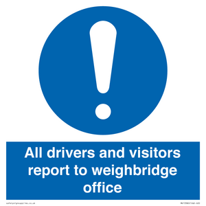 All drivers and visitors report to weighbridge office